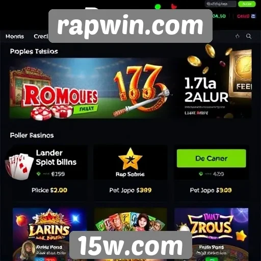 Recursos exclusivos disponíveis para jogadores no rapwin.com